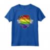 LGBTQ - Gay Pride - Arcobaleno Maglietta - Design Cuore CSD - Abbigliamento per CSD e Parate Gay