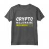 Crypto Millionaire Loading Bitcoin Cripto BTC - Maglietta Trading Regalo per Compleanno e Natale - Ideale per Amanti della Blockchain