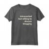 Introverted But Willing to Discuss Blogging - Funny Introverts Personalized Tshirt for Blogging Lovers - Great Gift Idea for Family