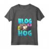 Donna Blogging Hedgehog Blog Hog Blogger Divertente spinoso maiale Maglietta con Collo a V - Regalo per Blogger e Creatori di Contenuti - Ideale per Marketing Digitale