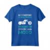 Magliette Uomo Manica Corta Divertenti Moto - Attenzione io non russo Maglietta - Ideale Regalo Compleanno Amante delle Moto