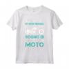 Magliette Uomo Manica Corta Divertenti Moto - Attenzione io non russo Maglietta - Ideale Regalo Compleanno Amante delle Moto