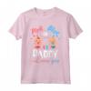 Gender Reveal - T-shirt Rosa o Blu Daddy Loves You - Annuncio Gravidanza Divertente - Regalo per Futuri Genitori
