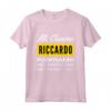 Io Non Sbaglio Mai - Maglietta Personalizzata per Riccardo - Regalo Divertente per Uomo Ironico
