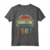 Annata 1983 Anni 40 Uomo Donna HapTiger - Maglietta Vintage 1983 Compleanno 40 Anni - Ideale Regalo per Uomo Donna 40 Anniversario