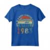 Annata 1983 Anni 40 Uomo Donna HapTiger - Maglietta Vintage 1983 Compleanno 40 Anni - Ideale Regalo per Uomo Donna 40 Anniversario