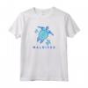 Maldive T-Shirt Tartaruga Tribale Blu Mare - Maglietta Design Maori per le Vacanze Tropicale