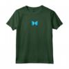 Farfalla Blu Minimalista - Maglietta Grunge per Donne e Ragazze - Abbigliamento Streetwear Estetico
