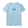 Farfalla Blu Minimalista - Maglietta Grunge per Donne e Ragazze - Abbigliamento Streetwear Estetico