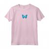 Farfalla Blu Minimalista - Maglietta Grunge per Donne e Ragazze - Abbigliamento Streetwear Estetico