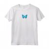 Farfalla Blu Minimalista - Maglietta Grunge per Donne e Ragazze - Abbigliamento Streetwear Estetico