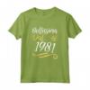 Bellissima Dal 1981 - Compleanno 42 Anni Donne Maglietta Vintage - Regalo Unico per Donna - HapTiger