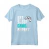 Eat Sleep Game Repeat Shirt Maglia a Manica - Ideale Regalo per Appassionati di Videogiochi e Giocatori di Computer