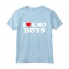 I Love Emo Boys - Divertente Stile Emo Boys - Cuore Rosso Maglietta per Ragazzi - Ideale per Amanti della Moda Emo