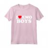 I Love Emo Boys - Divertente Stile Emo Boys - Cuore Rosso Maglietta per Ragazzi - Ideale per Amanti della Moda Emo