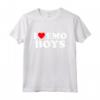 I Love Emo Boys - Divertente Stile Emo Boys - Cuore Rosso Maglietta per Ragazzi - Ideale per Amanti della Moda Emo