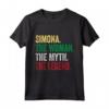 Simona The Women The Myth The Legend Maglietta - Regalo Personalizzato per Simona - Divertente e Unico