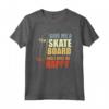 Dammi uno skateboard e sarò felice - Maglietta con Citazioni di Skateboard per Ragazzi - Regalo da Skateboard per Natale o Compleanno