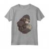 Gorilla in Palestra - Maglietta Muscle Fitness Training - No Pain No Gain - Motivazionale per Allenamento