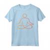 Linea di Yoga - Linea di Meditazione - Figura Meditazione Maglietta - Namaste Fitness Yin Yang Om - Regalo Ideale per Amanti dello Yoga