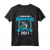 Bambino I migliori pescatori sono nati nel 2011 - Maglietta Compleanno 10 Anni - Vintage Pesca Regalo per Uomini e Ragazzi