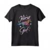 Cavallo Maglietta Ragazze Donne Equestre - Regalo Unico per Amanti dei Cavalli - Ideale per Compleanno o Equestri
