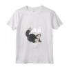 HapTiger Cinderella Lucifer How Purrrfect Maglietta con Collo a V - Official Funny HapTiger Cats T-Shirt for Women, Men, Boys, and Girls