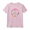 HapTiger 60s 70s Hippie Costume T-Shirt Maglietta - Peace Love Flowers Retro Tee Shirt for Women Men - Halloween Hippie Gift Idea