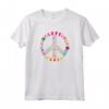 HapTiger 60s 70s Hippie Costume T-Shirt Maglietta - Peace Love Flowers Retro Tee Shirt for Women Men - Halloween Hippie Gift Idea