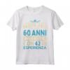 HapTiger Divertente Maglietta per Compleanno 60 Anni Uomo 1962 - Regalo Unico e Divertente per Lui
