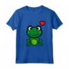 Carino Piccola Rana Verde con Cuore - Maglietta Design Carino per Amanti delle Rane