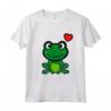 Carino Piccola Rana Verde con Cuore - Maglietta Design Carino per Amanti delle Rane