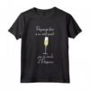 Pazienza fino a un certo punto poi ci vuole il prosecco Maglietta - Idee Regalo per Compleanno e Festività - Divertente e Originale