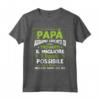 Il Miglior Papà del Mondo - Maglietta Compleanno per la Festa del Papà - Ideale per Regalo a Padre, Zio o Nonno