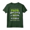 Il Miglior Papà del Mondo - Maglietta Compleanno per la Festa del Papà - Ideale per Regalo a Padre, Zio o Nonno