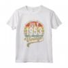 Reto Vintage 68° compleanno, 68 anni Nato nel luglio 1953 - Maglietta Compleanno Vintage per un Regalo Unico e Originale