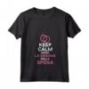 Donna Keep Calm Madre Futura Mamma Sposa Divertenti Regalo Amiche - Maglietta con Collo a V per Matrimonio e Addio al Nubilato
