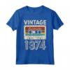 Decorazione di Compleanno Vintage 1974 - Maglietta 49 anni - Regalo Compleanno Uomo e Donna