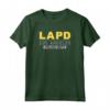 HapTiger Los Angeles Police Dept Collegiate Text Logo Maglietta - Officially Licensed Vintage Law Enforcement Support Apparel