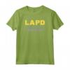 HapTiger Los Angeles Police Dept Collegiate Text Logo Maglietta - Officially Licensed Vintage Law Enforcement Support Apparel