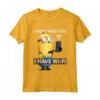 HapTiger Minions Kevin I Have Wi-Fi Maglietta - Officially Licensed Apparel for Minions Fans - 16MINS275