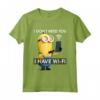 HapTiger Minions Kevin I Have Wi-Fi Maglietta - Officially Licensed Apparel for Minions Fans - 16MINS275