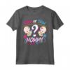 Rosa O Blu Mamma Loves You - Gender Reveal Baby Shower Maglietta - Cute Mom Gift Idea