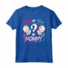 Rosa O Blu Mamma Loves You - Gender Reveal Baby Shower Maglietta - Cute Mom Gift Idea