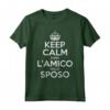 Keep Calm Io sono l'amico dello sposo - Maglietta divertente per la festa di addio al nubilato - Ideale per testimoni e amici sposi