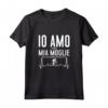 Io Amo Mia Moglie - Divertente Maglietta Accessori Bici per Ciclisti - Ideale come Regalo per Mariti o Padri Ciclisti