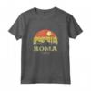 Camicia Vintage Skyline Roma - Maglietta Souvenir della Città Eterna - Idea Regalo Unica