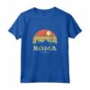 Camicia Vintage Skyline Roma - Maglietta Souvenir della Città Eterna - Idea Regalo Unica