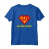 Regalo Festa del Papà - Super Papà - Happy Father's Day Maglietta per il Papà Super Eroe - Ideale per la Festa del Papà