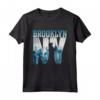 Cool Brooklyn Graphic Tshirt - New York City Skyline Maglietta - Stylish Brooklyn Tee for Fashion Enthusiasts